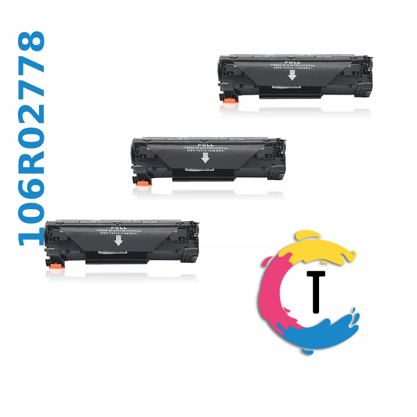 שלישיית טונרים XEROX 106R02778 שחורים תואמים