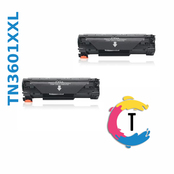 זוג טונרים BROTHER TN3601XXL שחורים תואמים