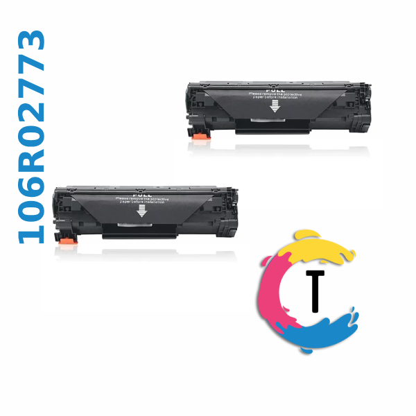 זוג טונרים XEROX 106R02773 שחורים תואמים