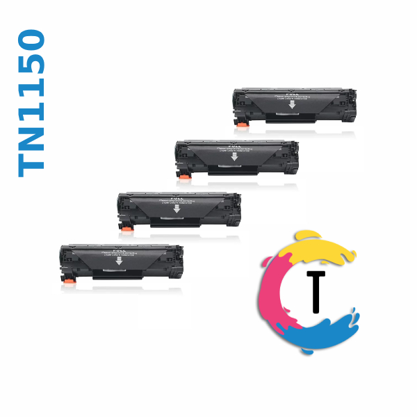 רביעיית טונרים BROTHER TN1150 שחורים תואמים