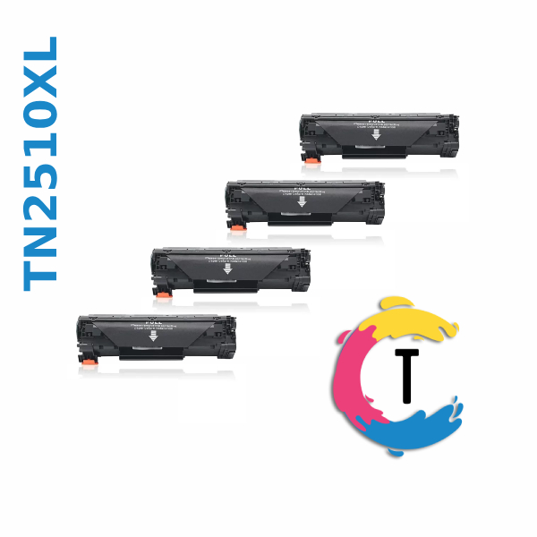 רביעיית טונרים BROTHER TN2510XL שחורים תואמים