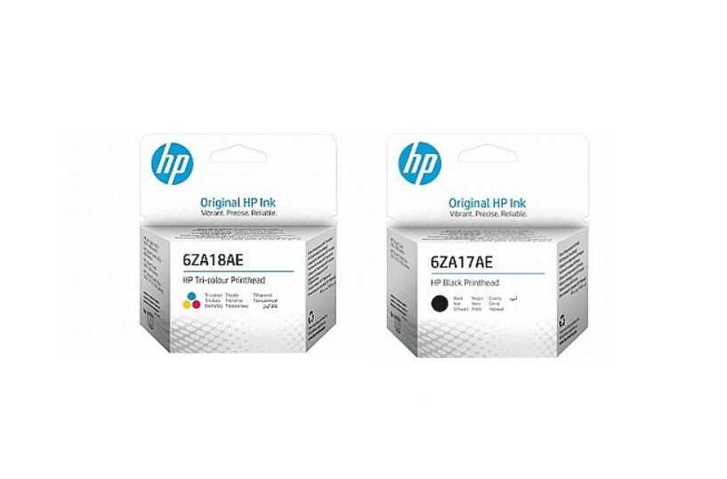 SMART TANK | זוג ראשי הדפסה מקוריים שחור HP 6ZA17AE צבעוני HP 6ZA18AE