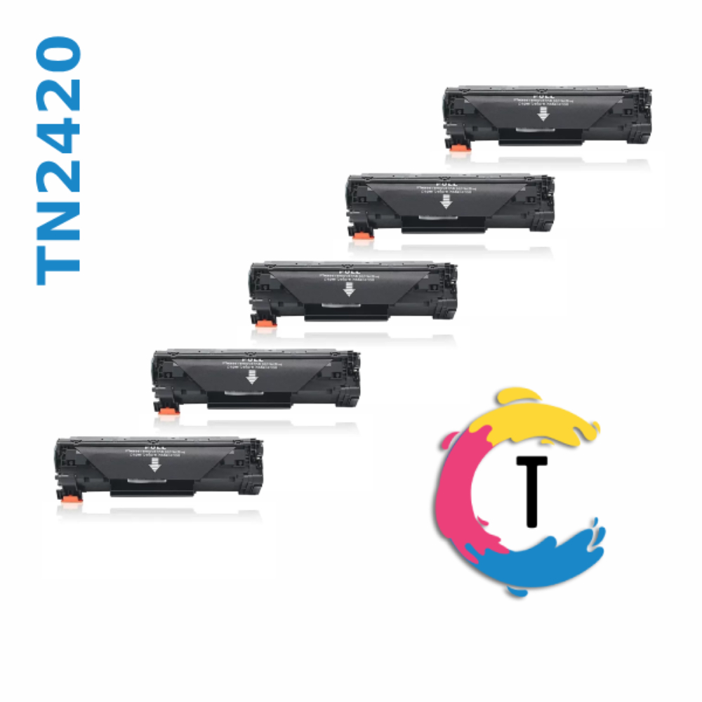 חמישיית טונרים BROTHER TN2420 שחורים תואמים