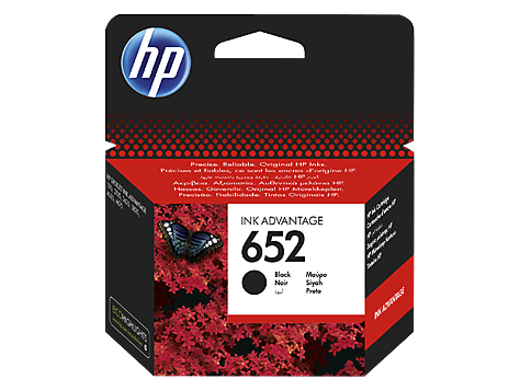 ראש דיו מקורי HP 652 שחור