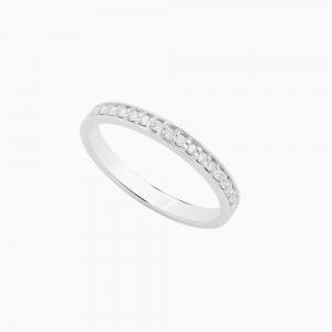 טבעת HALF BAND במשקל 1.42 קראט בזהב לבן