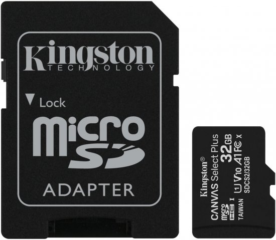 כרטיס זיכרון Kingston Canvas Select Plus SDHC UHS-I 32GB