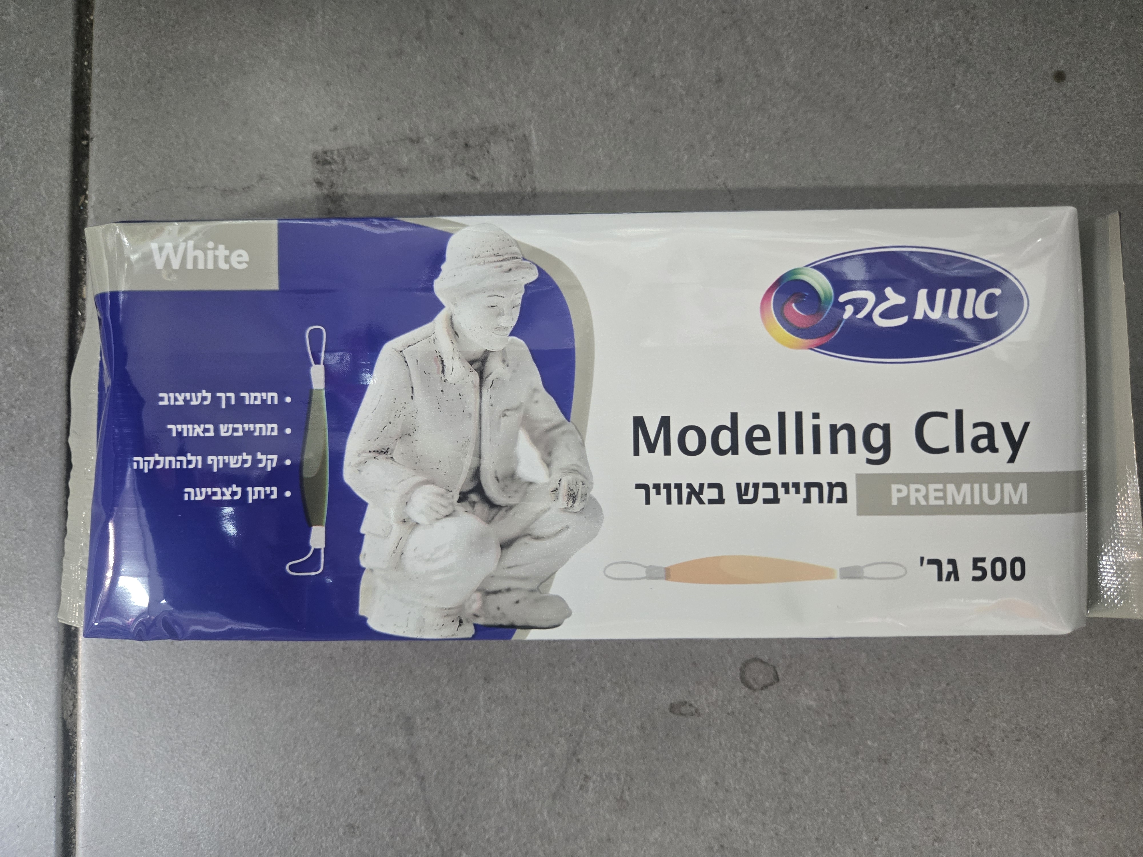 חימר קל לבן אומגה