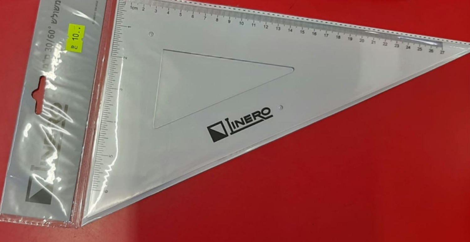 סרגל משולש 30/60